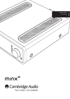 Cambridge Audio Minx Xi - Owners manual